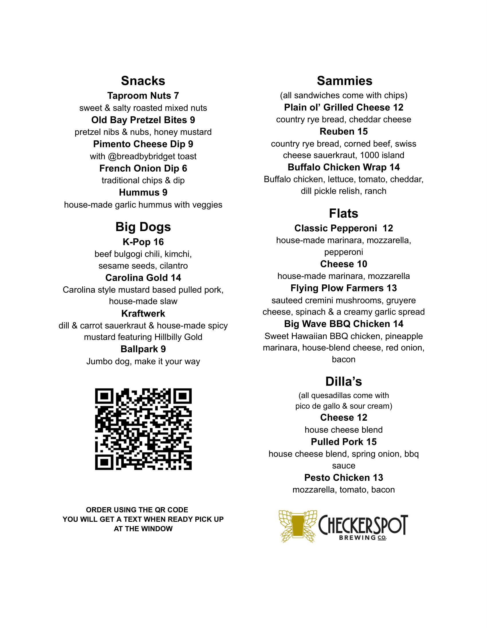 Checkerspot Printable Menu for Kitchen Windo-1